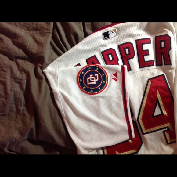 Bryce Harper Wash Nationals jersey MLB authentic - Picture 5 of 6